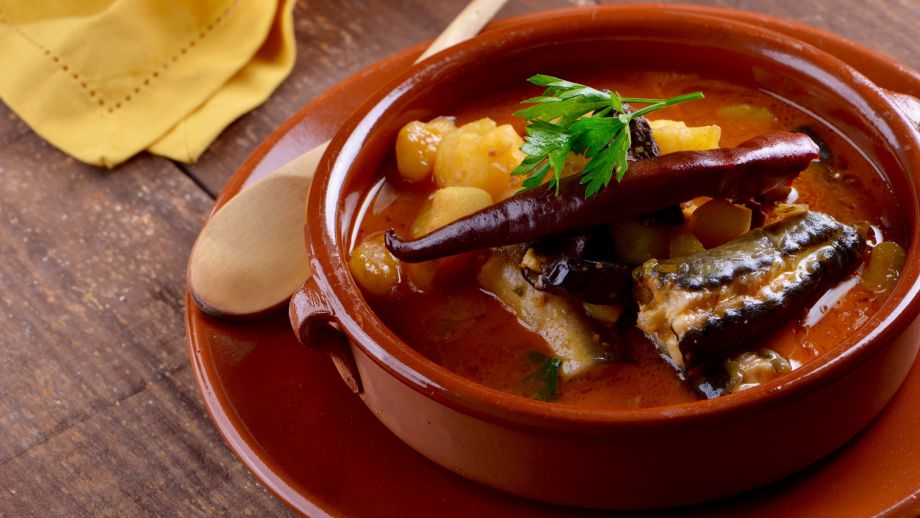 Anguilas en salsa curry-receta