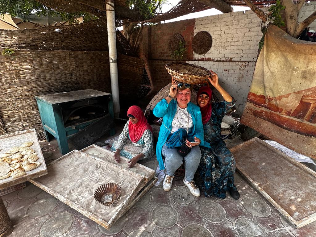 Horneando pan de pita