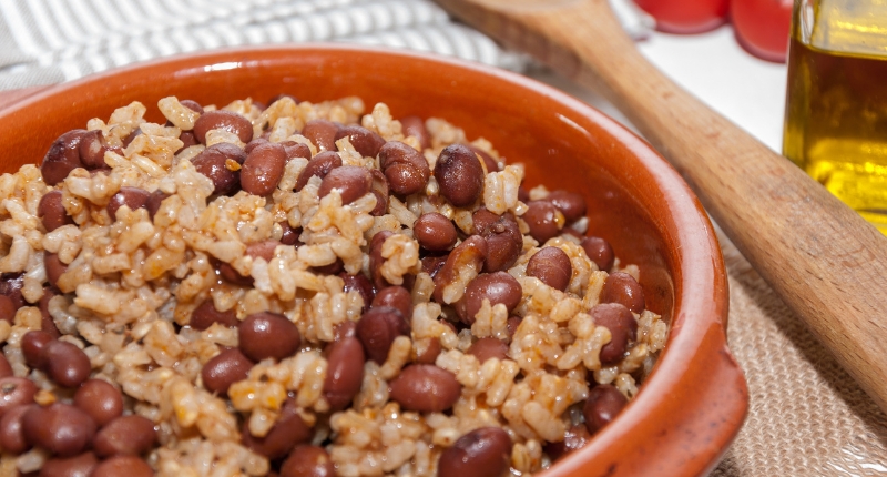 arroz y frijoles