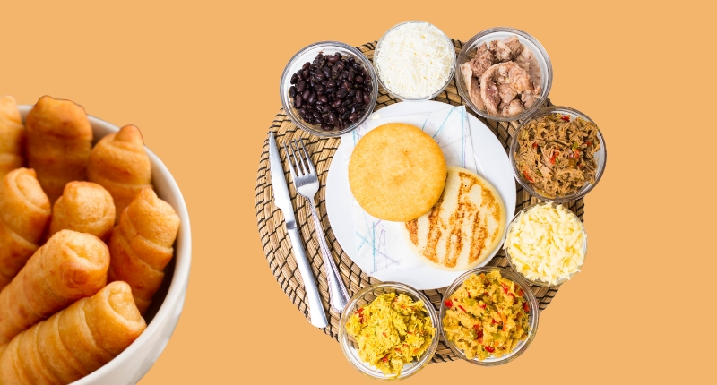 arepas, cachapas y tequeños