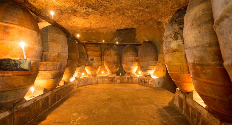 Bodega de vinos de talha en Alentejo