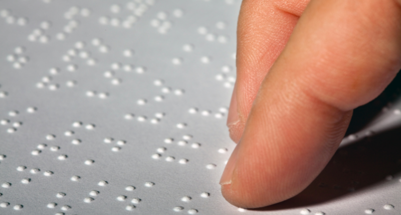 sistema braille en vino