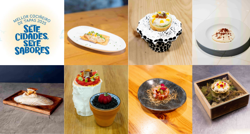 Galicia busca su Mejor Cocinero de Tapas 2025 de “Siete ciudades, siete sabores” 