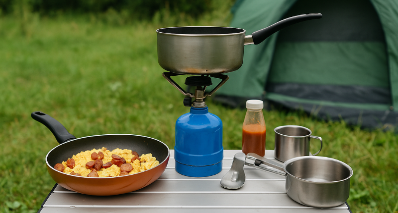 Cocina de camping, sabor y aventura con gas portátil