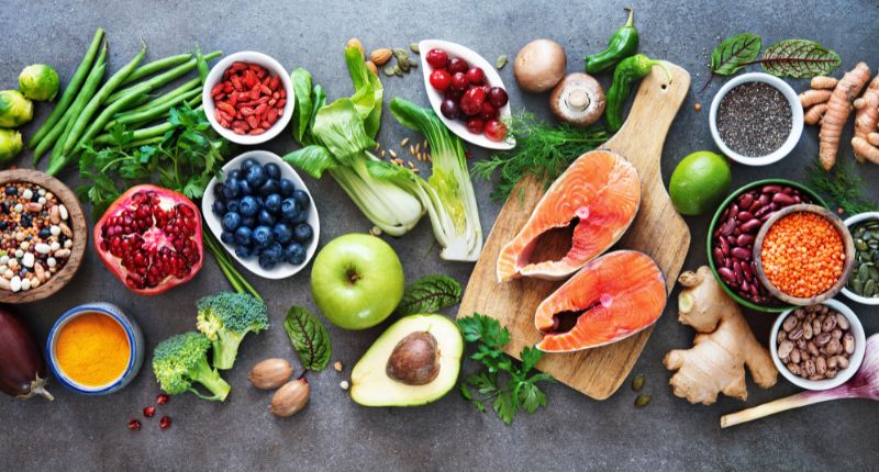 sector agroalimentario frutas, pescado y verdura