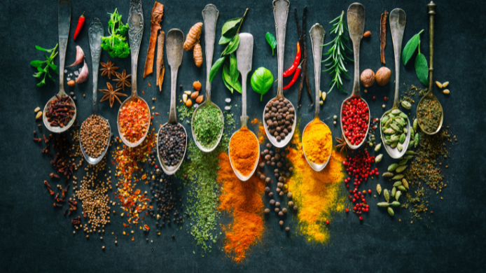 Diferentes especias para cocinar