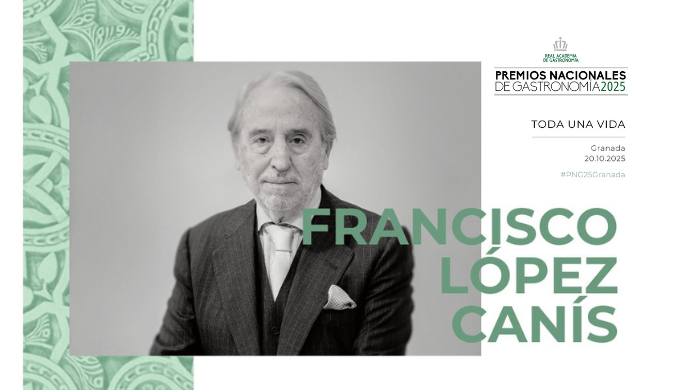 Francisco López Canís, Premio Nacional de Gastronomía a Toda una Vida 2025