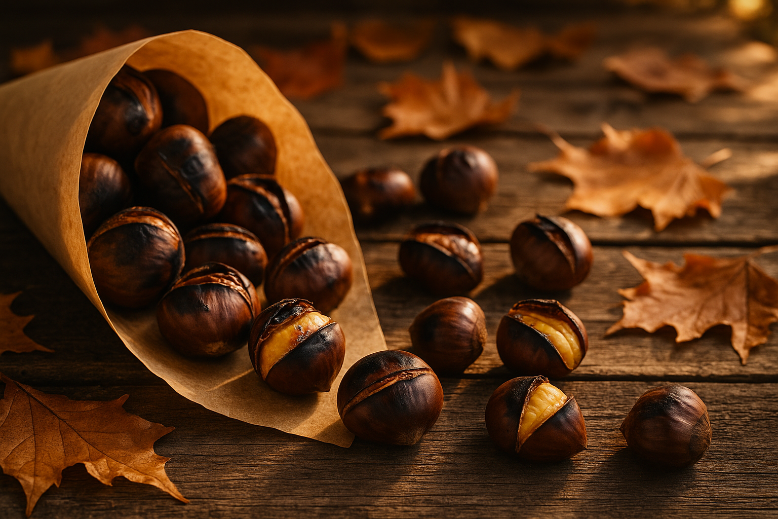 Las castañas, un símbolo de temporada