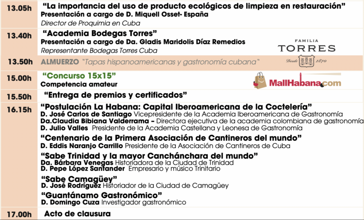 Programa día 13 de octubre