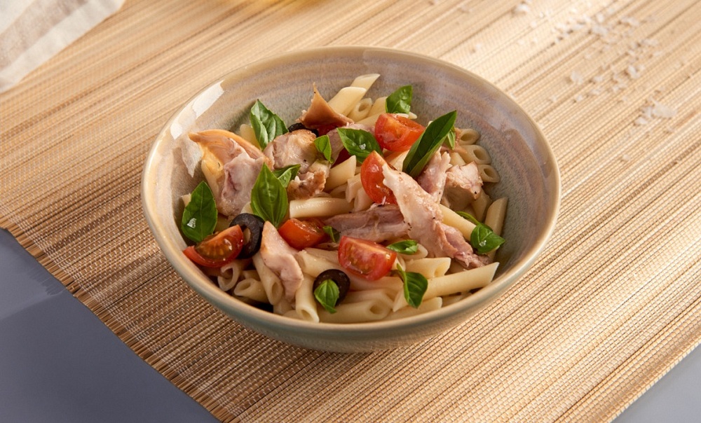 conejo-Ensalada-de-pasta-con conejo-confitado