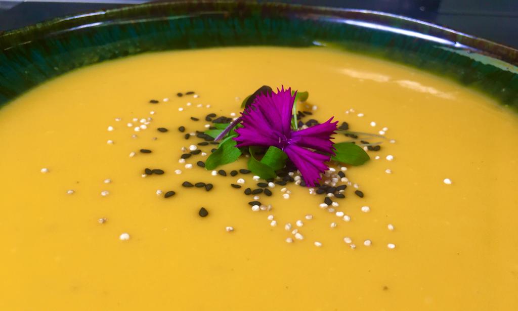 Receta de Crema de Calabaza Cacahuete 