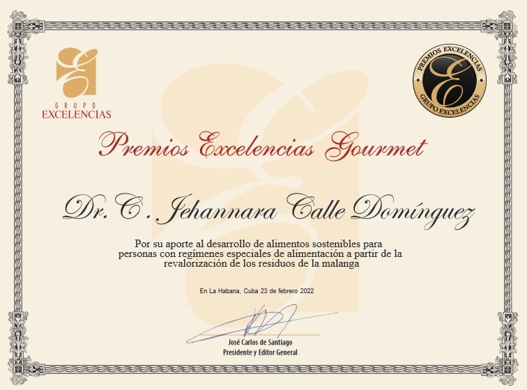 Excelencias Gourmet-reconocimiento-Jehannara