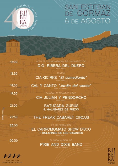 cartel aniversario 40 Ribera del Duero