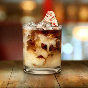 Peppermint White Russia coctel Navidad