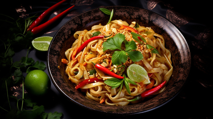 Pad thai vegetariano