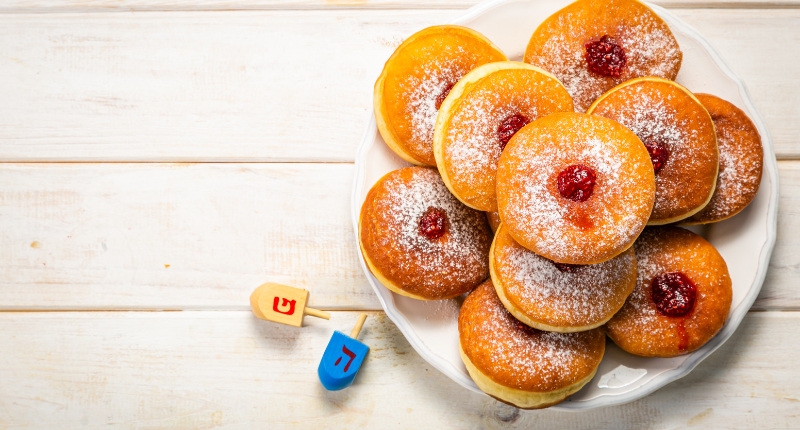  Sufganiot (Buñuelos de Mermelada)