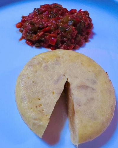 Tortilla de patata de José Andrés por La cocina de Senén que se sirve en Delta Airlines