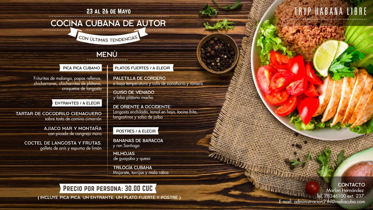 Cocina cubana-jornada-gastronomica-hotel-tryp-habana-libre