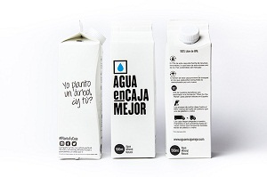 Agua en Caja Mejor, el agua mineral más amable con el medio ambiente y que contribuye a la reforestación