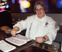 Carmen Delgado, propietaria de un restaurante especializado en comida peruana en Madrid