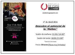 La escuela de  Cata Guía Peñín se suma a la celebración mundial del Malbec World Day