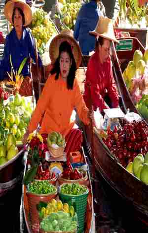 Los mercados flotantes de Tailandia