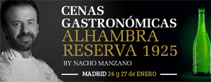 Nacho Manzano llega a Madrid de la mano de cervezas Alhambras y sus cenas gastronómicas