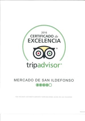 Trip Advisor otorga al Mercado de San Ildefonso el Certificado de Excelencia 2016