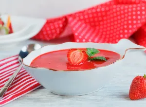 Gazpacho de fresas