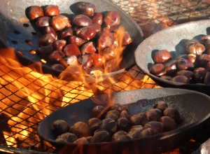 Castañas asadas