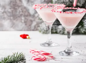 candy cane martini para navidad