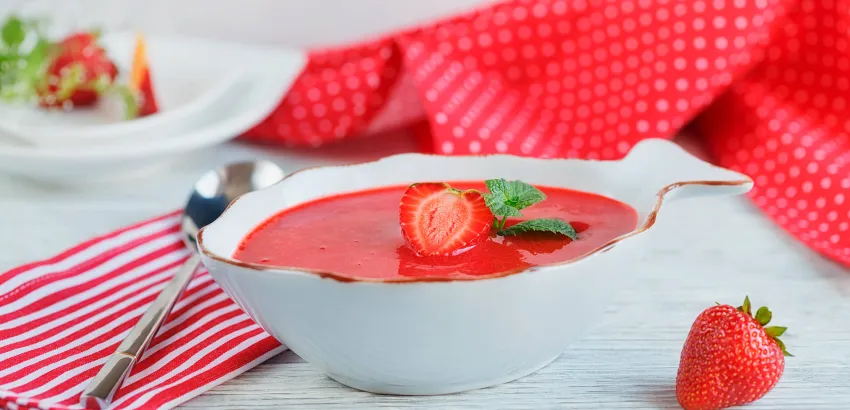 Gazpacho de fresas