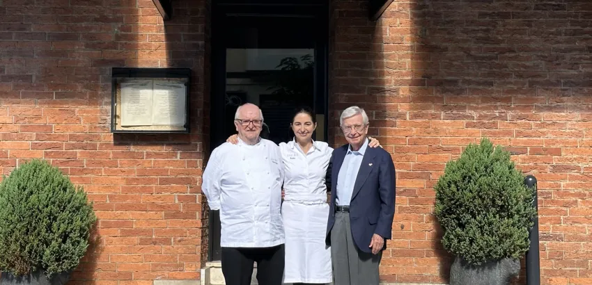 Rafael Ansón, Juan Mari Arzak y Elena Arzak